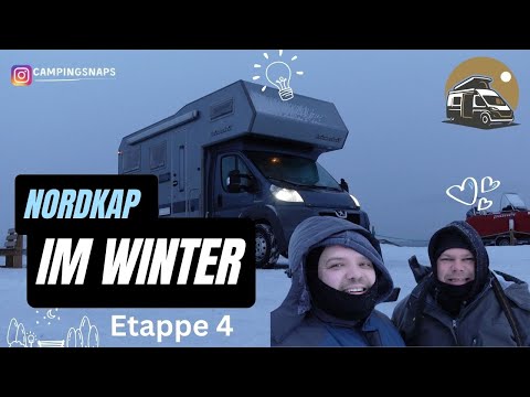 NORDKAP Wohnmobil WINTER CAMPING Tour  - VLOG 4: Endlich am Ziel ❄️