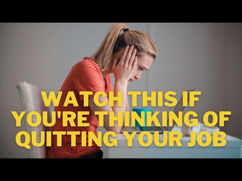 Should you quit your job? How to get out of a bad job before it's too late!