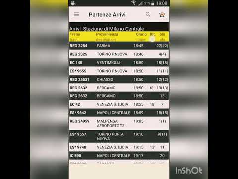 PartenzeArrivi Tabellone Treni
