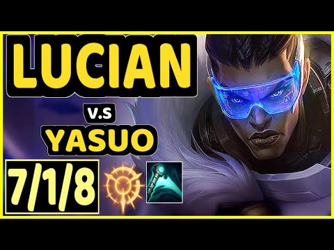 LUSKKA (LUCIAN) vs YASUO - 7/1/8 KDA BOTTOM ADC GAMEPLAY - BR Ranked GRANDMASTER