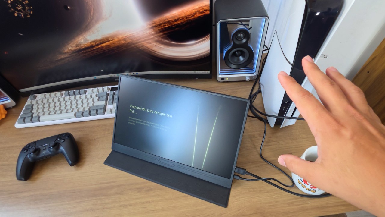 Miniatura da avaliação em vídeo de Monitor Portátil Antuvi 15.6" Full HD IPS USB-C HDMI