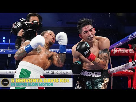 5 EXPLOSIVE Gervonta "Tank" Davis Knockouts (In Super Slow Motion)