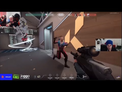 Titan reagindo ao MUCA LOL jogando Valorant