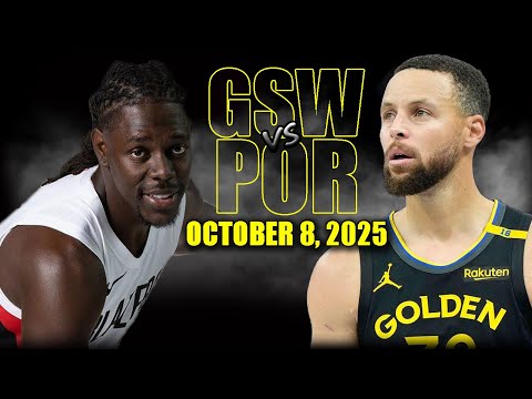 Golden State Warriors vs Portland Trail Blazers Full Game Highlights- October 8 2025 | NBA Preseason