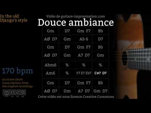Douce ambiance (170 bpm) - Gypsy jazz Backing track / Jazz manouche