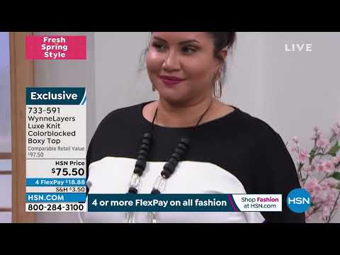 WynneLayers Luxe Knit Colorblocked Boxy Top