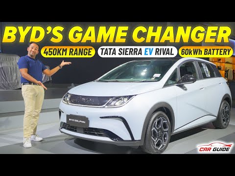 Tata Sierra EV & MG Windsor EV Pro Rival ⚡ BYD Dolphin Electric SUV ⚡ 450KM Range ⚡ Rs 15 Lakh EV ?