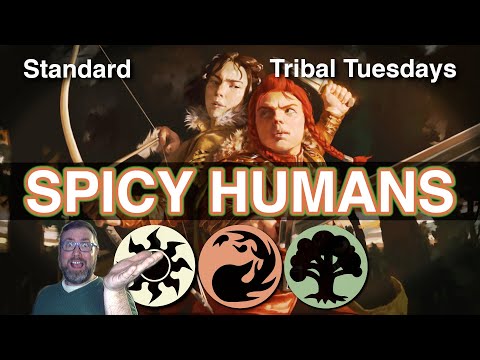NAYA HUMANS ⚪🔴🟢 in Standard | Tribal Tuesdays | MTG Arena