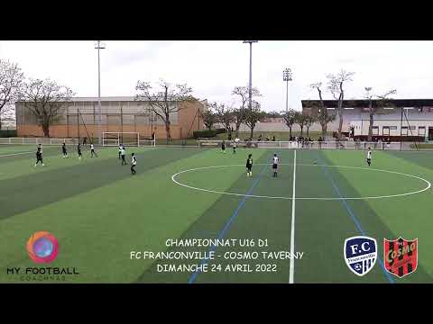 DIMANCHE 24 AVRIL U16 D1 FC FRANCONVILLE - COSMO TAVERNY LES BUTS
