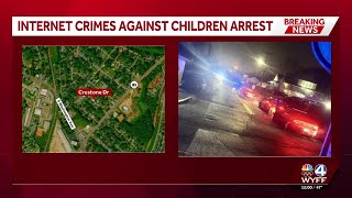 Suspect arrested for internet crimes against children; Greenville home searched