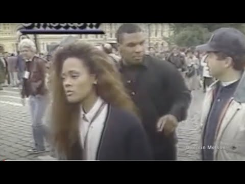 Mike Tyson & Robin Givens in Moscow, Russia (September 12, 1988)