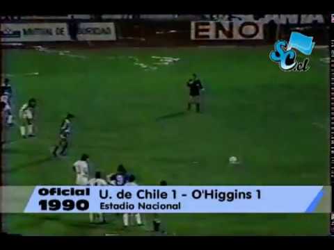 U. DE CHILE 1-1 O'Higgins. 23° Fecha, T. Nacional 1990