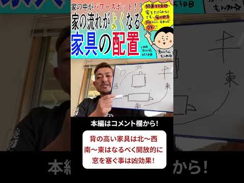 【風水・家具の配置】これであなたの家もパワースポット #崔燎平 #風水 #配置 #パワースポット