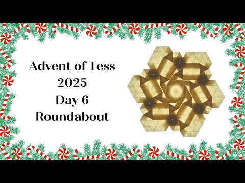 Advent of Tess 2025 Day 6: Roundabout Origami Tessellation Tutorial