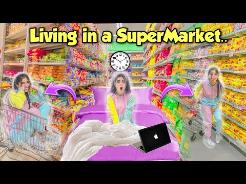 Living in a Grocery Store CHALLENGE!! *mixing chips & eating them*😂 Public Reactions😱