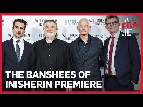 Colin Farrell, Brendan Gleeson and Martin McDonagh at The Banshees of Inisherin Premiere