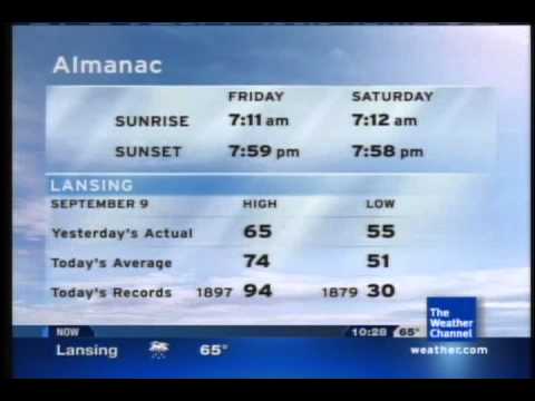 Local Forecast - 09/09/11 22:28 EDT