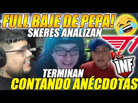 🤣HILARIOUS LAUGHS🤣 SKERES ANALYZE INF vs T1 AND END UP TELLING ANECDOTES FROM THEIR BEGINNINGS AS...