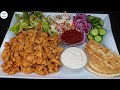Chicken Shawarma Platter - Ramadan Iftar Special Dawat / Party Platter By Cooking With Passion