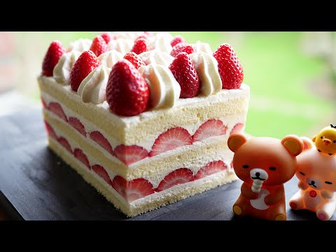 Strawberry Sponge Cake | Japanese Strawberry Shortcake Recipe