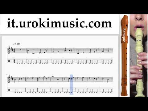 Lezioni di Flauto Dolce B. Jonas Blue - Mama Tutorial Spartito Parte#1 um-i276