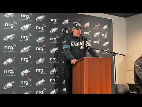 Eagles’ Doug Pederson reacts to NFC East title