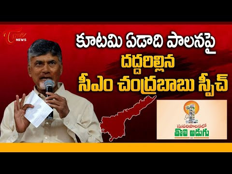 CM Chandrababu Powerful Speech on One Year Governance | Amaravati | Dy CM Pawan Kalyan | TOne News