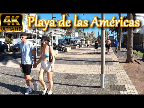 TENERIFE - PLAYA DE LAS AMÉRICAS | Beautiful Weather Yesterday 16 June 2022 🌞 Walkaround Tour