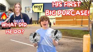 HE ALMOST BURNT THE HOUSE DOWN (STORYTIME WITH AYDEN) | HIS FIRST BIG PURCHASE | Family 5 Vlogs