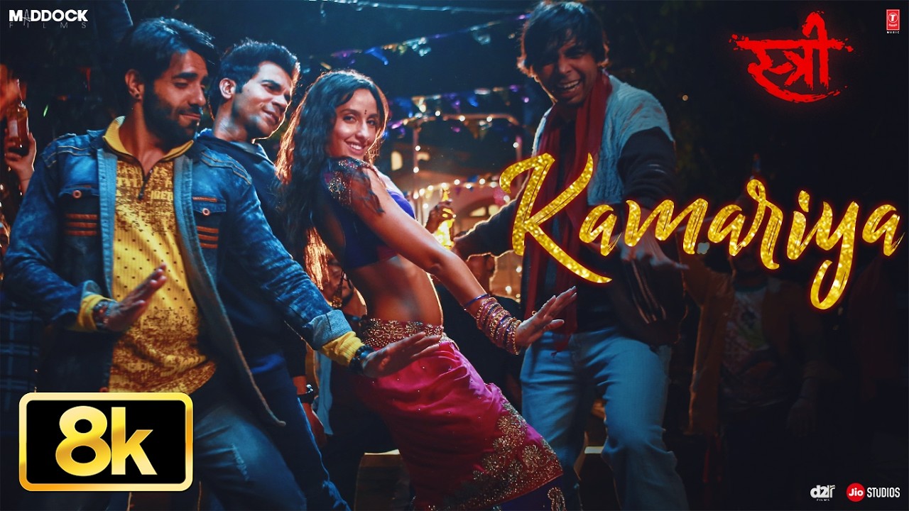 Kamariya 8K Video Song | STREE | Nora Fatehi | Rajkummar Rao | Sachin- Jigar,Aastha Gill,Divya Kumar