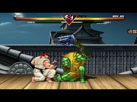 RYU VS GEN AN - VERY INCREDIBLY EXCITING FIGHT !