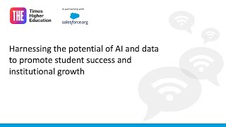 Harnessing the potential of Al and data to promote student success and institutional growth