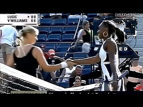 Venus Williams vs Mirjana Lucic-Baroni 2002 US Open R1 Highlights