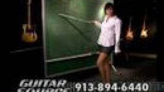 Sara in a sexy GUITAR SOURCE commercial