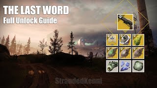Destiny 2 - How to Unlock The Last Word - FULL GUIDE