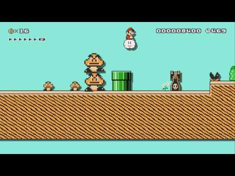 The Goomba's Big Plan!! by tron ~ FIRST CLEAR! ~ SUPER MARIO MAKER ~ NO COMMENTARY 1AR