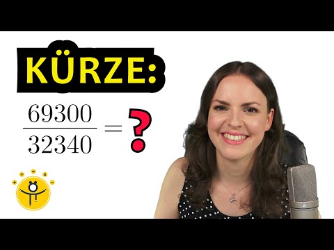 Große BRÜCHE kürzen – schwierige Brüche kürzen mit großen Zahlen, Trick
