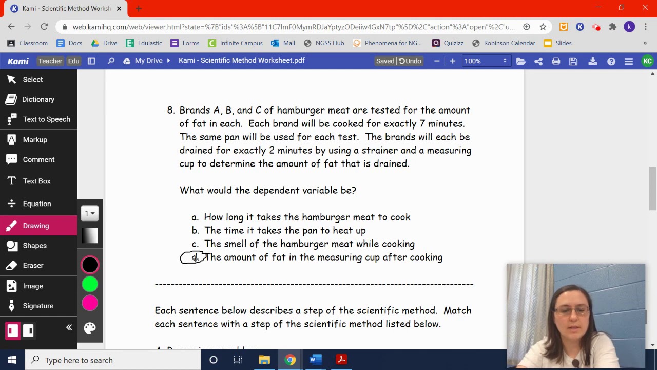 Scientific Method Worksheet