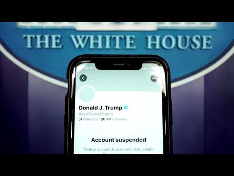 Twitter shares drop after Trump account ban