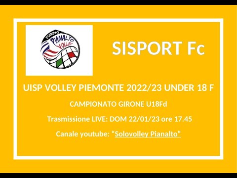 PIANALTO U18F POIRINO -SISPORT Fc _ UISP Volley Piemonte campionato 2022/23 Under 18 Femminile