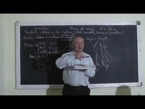Lectia 1197 Teorie: Pozitiile relative a 2 si 3 plane - Teoreme de paralelism in spatiu - Clasa 8