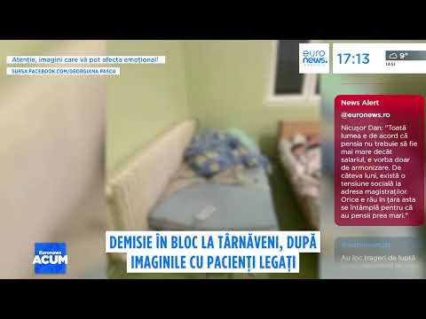 Demisie în bloc la Târnăveni, după imaginile cu pacienți legați