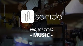 Sonido Studio Management Project Types - Music