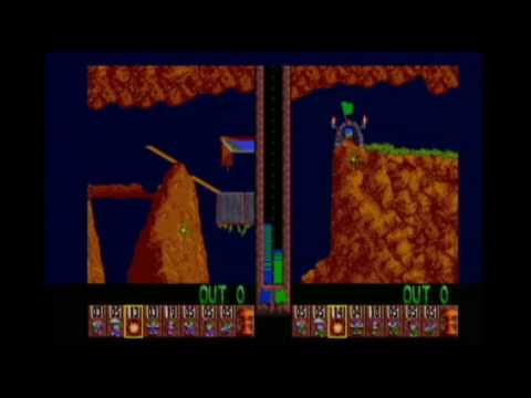 Commodore Amiga 500 demonstration - Part 3: 2 Player Lemmings