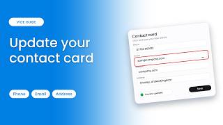 How to Update the Details on Your Digital Contact Card