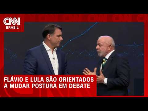 Campanhas criticam postura de Flávio e Lula em debate e projetam mudanças; confira | BASTIDORES CNN