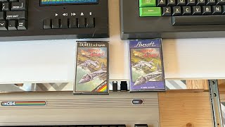 Harrier Attack C64, ZX Spectrum and Amstrad gameplay. 