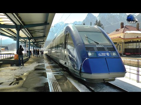 Călătorie cu Automotor X72500 Ex SNCF DMU Bușteni-Azuga-Predeal Train Ride - 27 March 2021