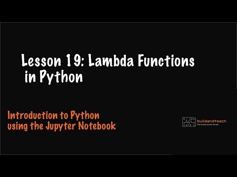Lambda Functions In Python Lesson 19