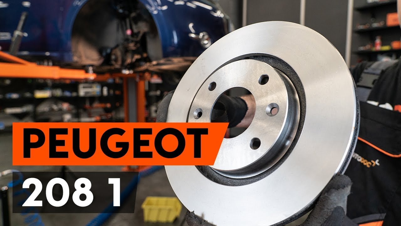 Cómo cambiar: discos de freno de la parte delantera - Peugeot 208 1 | Guía de sustitución